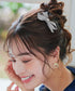【2TYPE/ゴム&クリップ】レザーリボンヘアアクセサリー